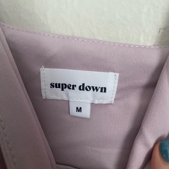 Superdown Lavender natalia smocked dress‎ M - Picture 7 of 8